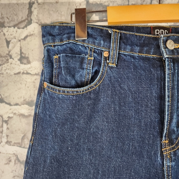 Urban Outfitters BDG Wide Leg Jeans High Waist Dark Wash Size 29 Skater - Picture 4 of 14